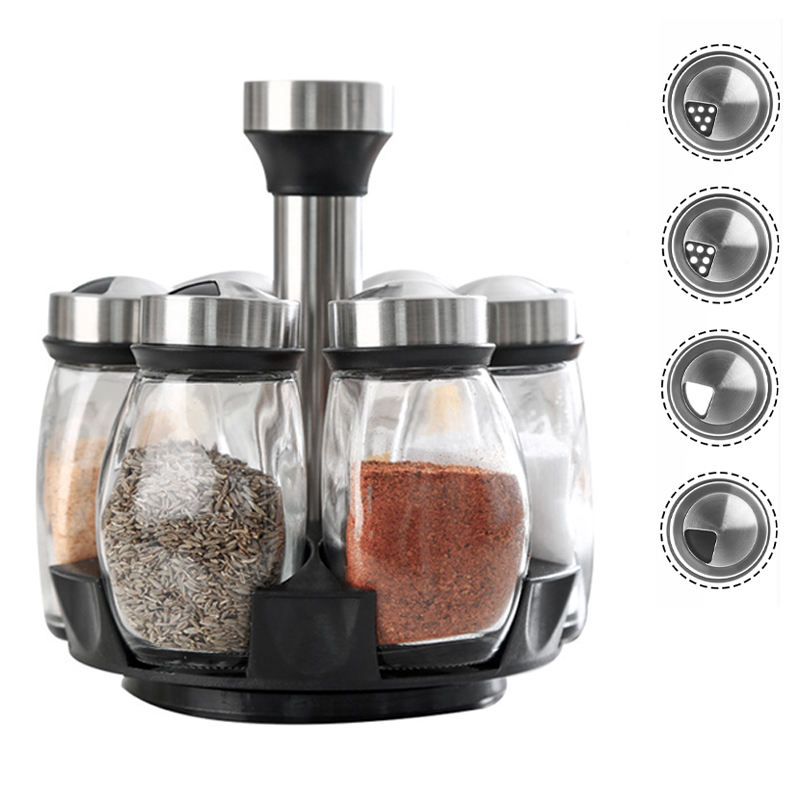 Kitchen Countertop Seasoning Stand Organizer Stainless Steel