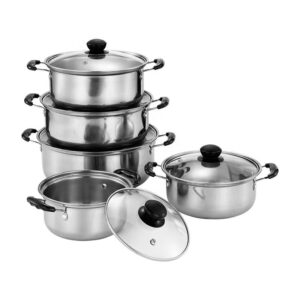 Hotel Professional Kitchenware Pots and Pans Cookingware Stainless Steel