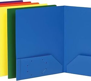 Folders with Pockets Durable Plastic